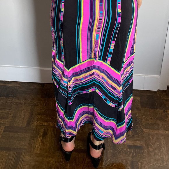 Alice & Trixie Colourful XS Striped Silk Maxi - Picture 4 of 5